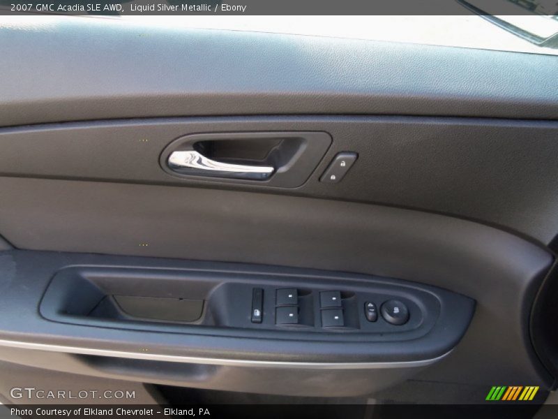 Liquid Silver Metallic / Ebony 2007 GMC Acadia SLE AWD