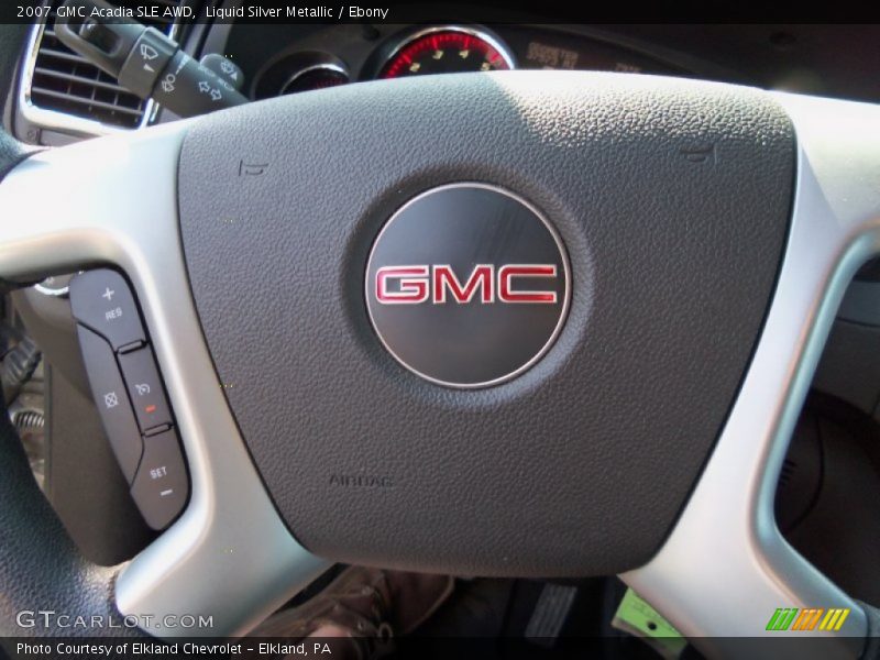 Liquid Silver Metallic / Ebony 2007 GMC Acadia SLE AWD