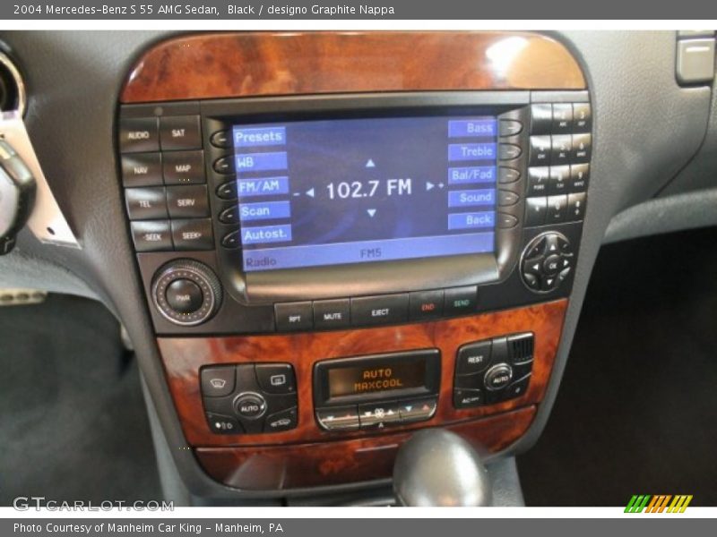Controls of 2004 S 55 AMG Sedan