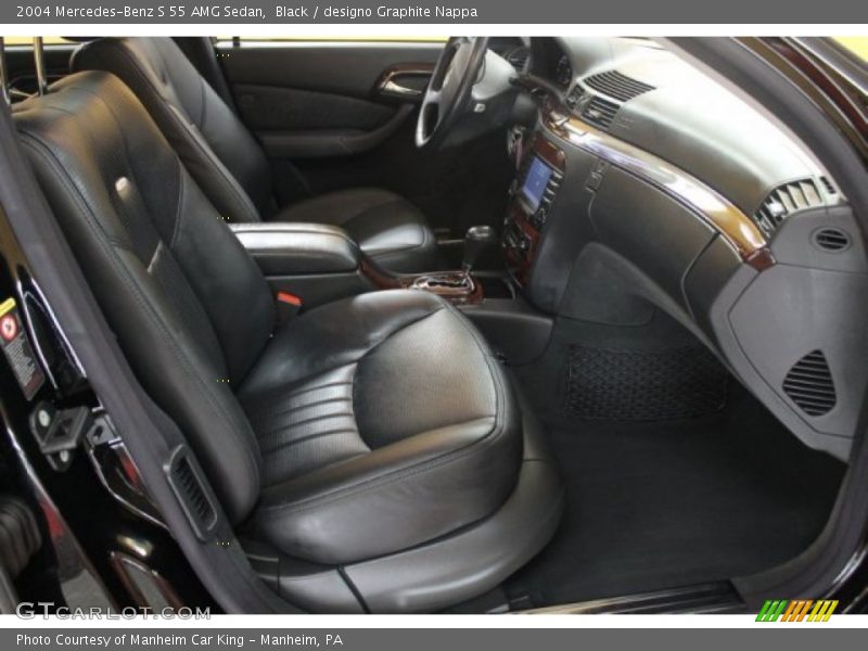Black / designo Graphite Nappa 2004 Mercedes-Benz S 55 AMG Sedan