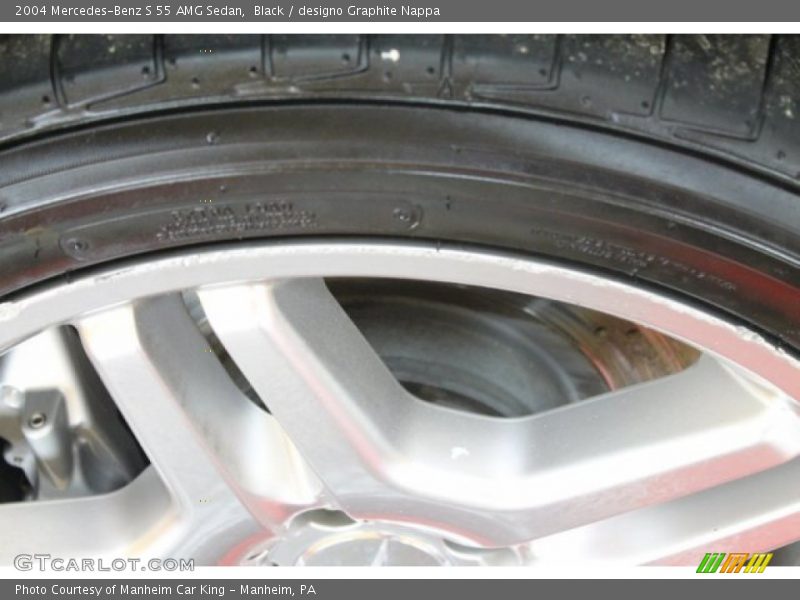 Black / designo Graphite Nappa 2004 Mercedes-Benz S 55 AMG Sedan
