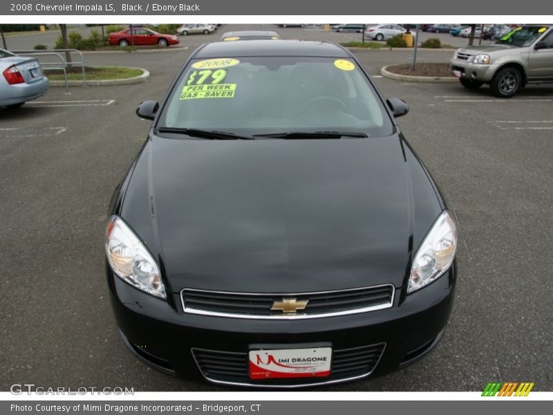 Black / Ebony Black 2008 Chevrolet Impala LS