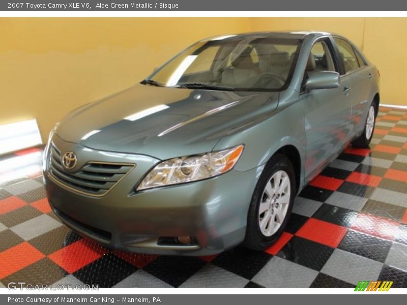 Aloe Green Metallic / Bisque 2007 Toyota Camry XLE V6