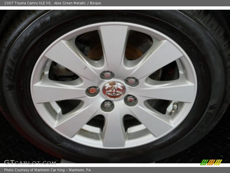 Aloe Green Metallic / Bisque 2007 Toyota Camry XLE V6