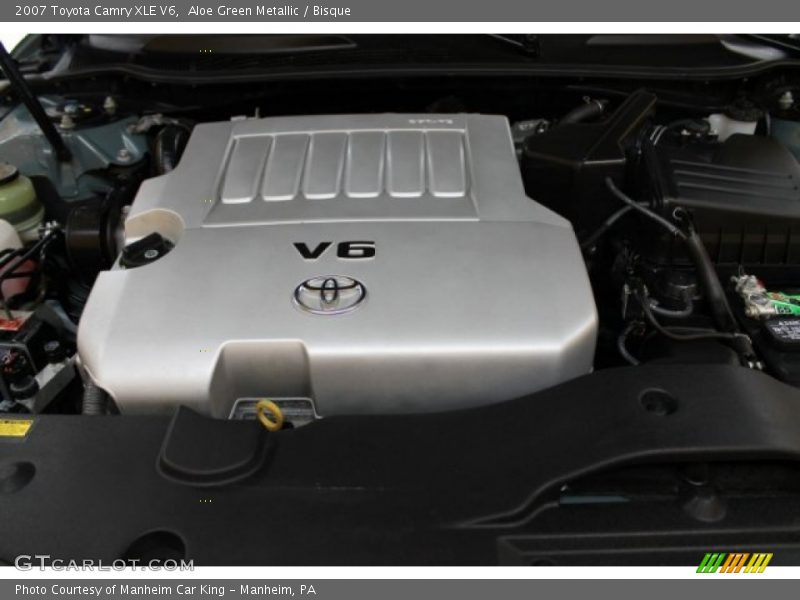 Aloe Green Metallic / Bisque 2007 Toyota Camry XLE V6