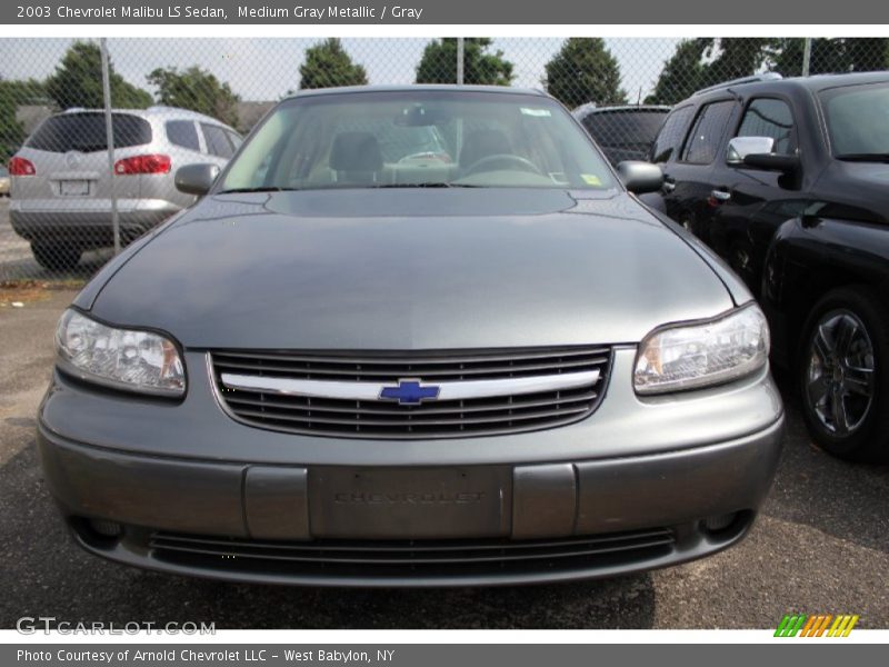 Medium Gray Metallic / Gray 2003 Chevrolet Malibu LS Sedan