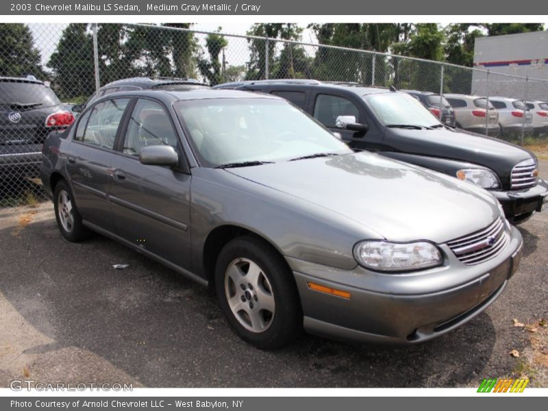 Medium Gray Metallic / Gray 2003 Chevrolet Malibu LS Sedan