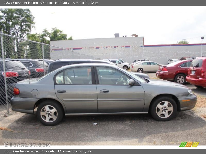 Medium Gray Metallic / Gray 2003 Chevrolet Malibu LS Sedan