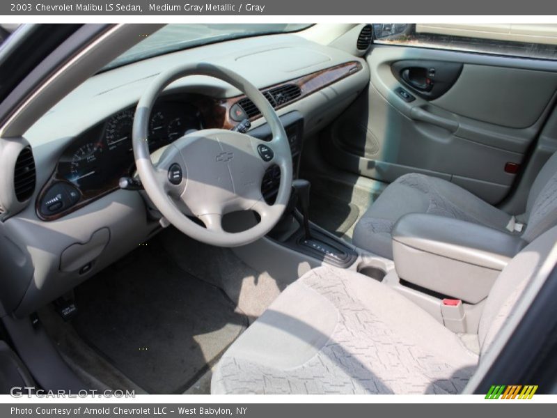 Medium Gray Metallic / Gray 2003 Chevrolet Malibu LS Sedan