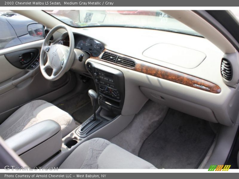 Medium Gray Metallic / Gray 2003 Chevrolet Malibu LS Sedan