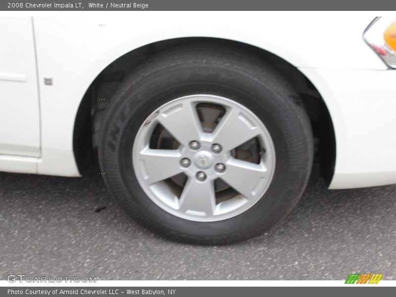 White / Neutral Beige 2008 Chevrolet Impala LT