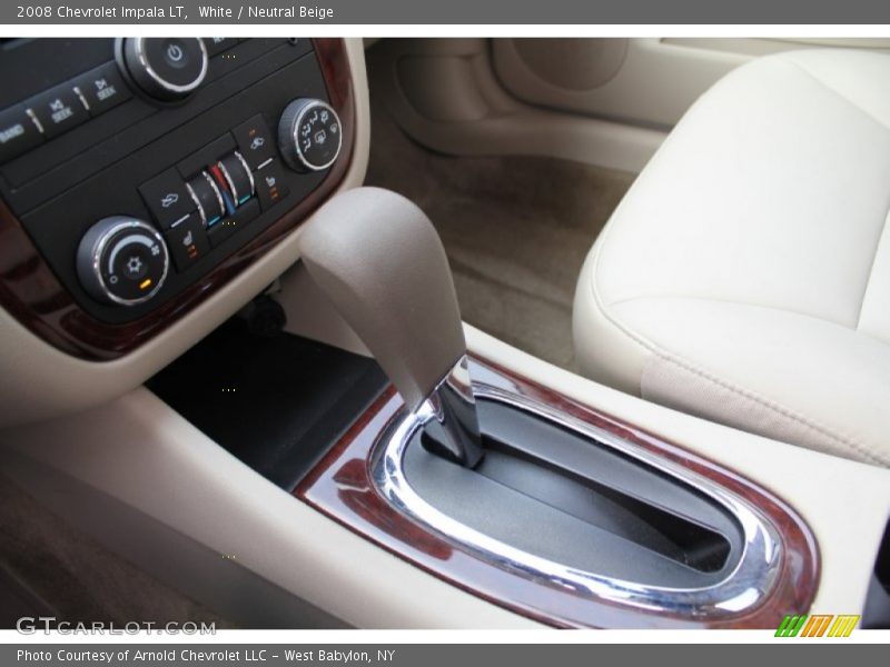 White / Neutral Beige 2008 Chevrolet Impala LT