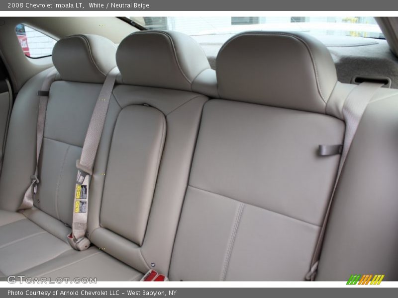 White / Neutral Beige 2008 Chevrolet Impala LT