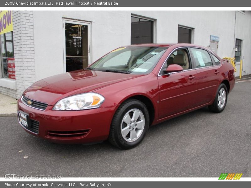 Red Jewel Tintcoat / Neutral Beige 2008 Chevrolet Impala LT