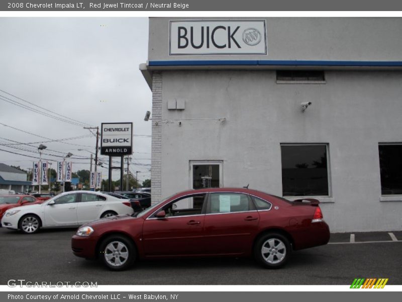 Red Jewel Tintcoat / Neutral Beige 2008 Chevrolet Impala LT