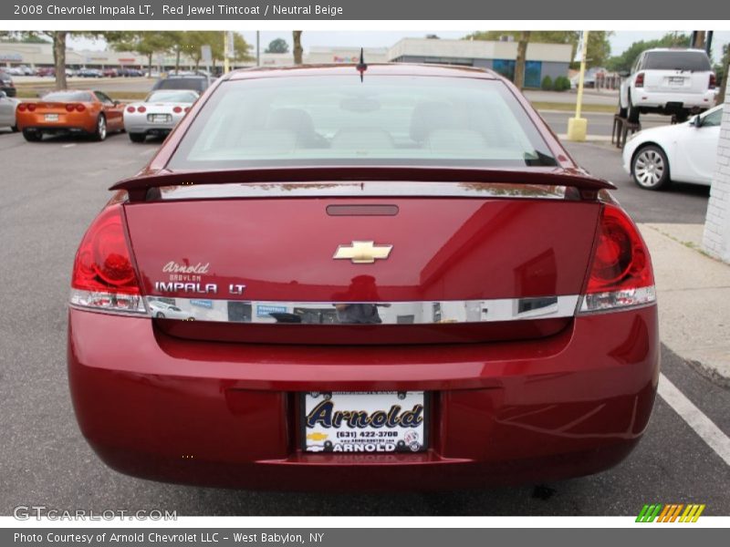 Red Jewel Tintcoat / Neutral Beige 2008 Chevrolet Impala LT
