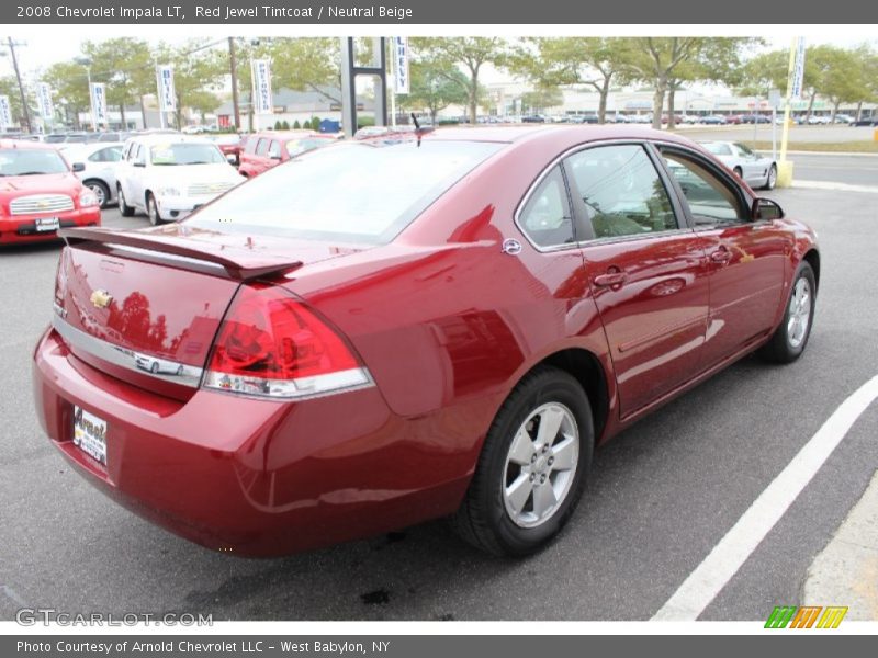 Red Jewel Tintcoat / Neutral Beige 2008 Chevrolet Impala LT