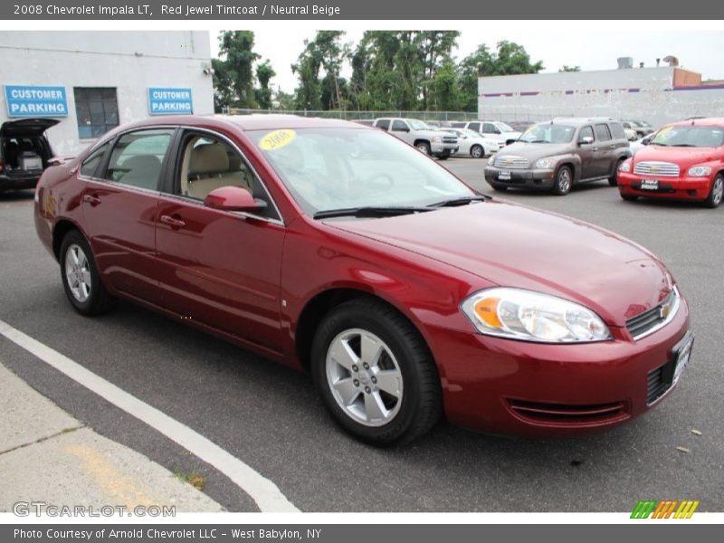 Red Jewel Tintcoat / Neutral Beige 2008 Chevrolet Impala LT