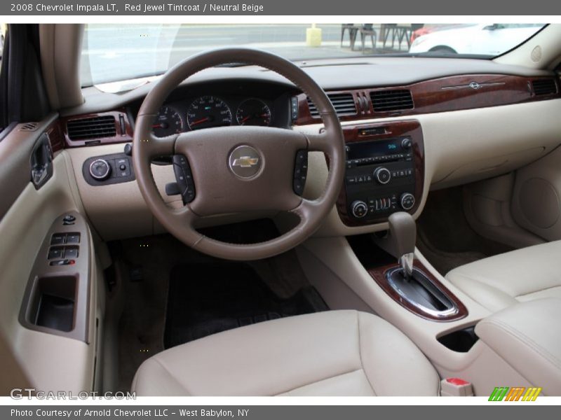 Red Jewel Tintcoat / Neutral Beige 2008 Chevrolet Impala LT