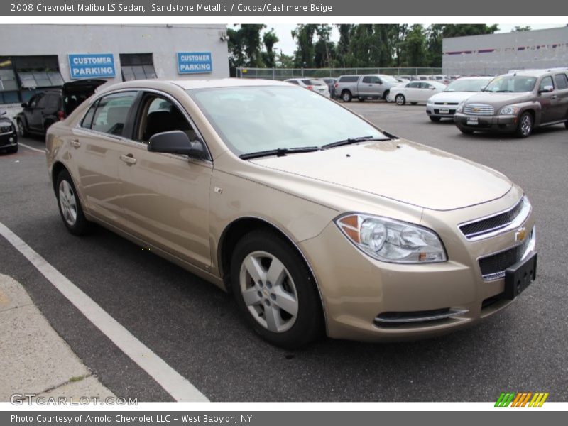 Sandstone Metallic / Cocoa/Cashmere Beige 2008 Chevrolet Malibu LS Sedan
