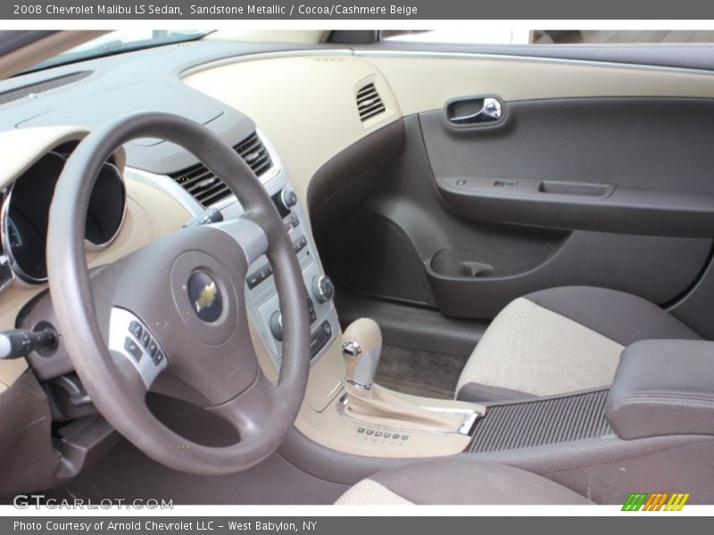Sandstone Metallic / Cocoa/Cashmere Beige 2008 Chevrolet Malibu LS Sedan