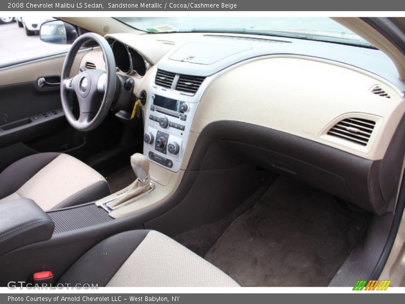 Sandstone Metallic / Cocoa/Cashmere Beige 2008 Chevrolet Malibu LS Sedan