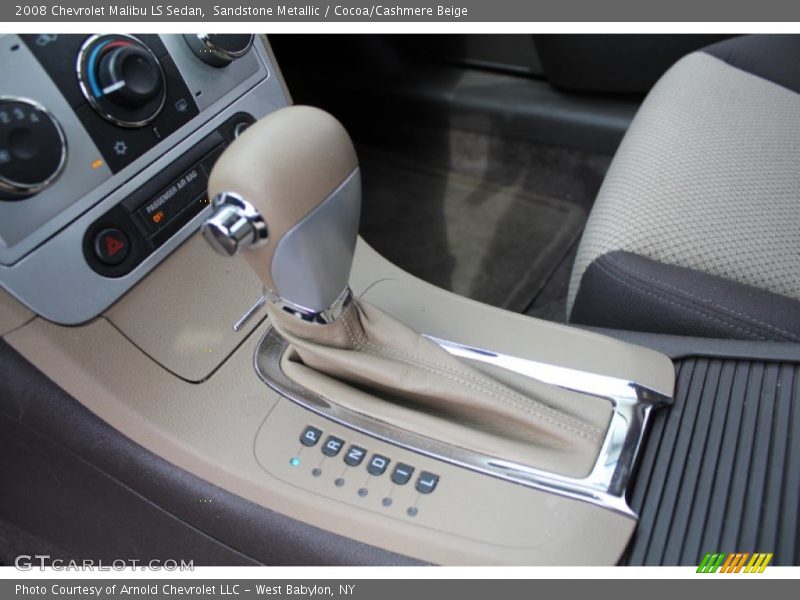 Sandstone Metallic / Cocoa/Cashmere Beige 2008 Chevrolet Malibu LS Sedan