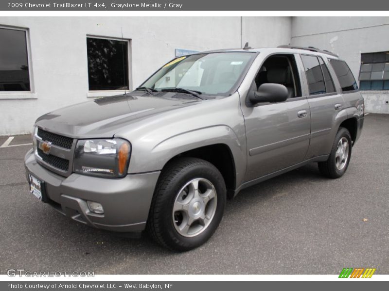 Graystone Metallic / Gray 2009 Chevrolet TrailBlazer LT 4x4