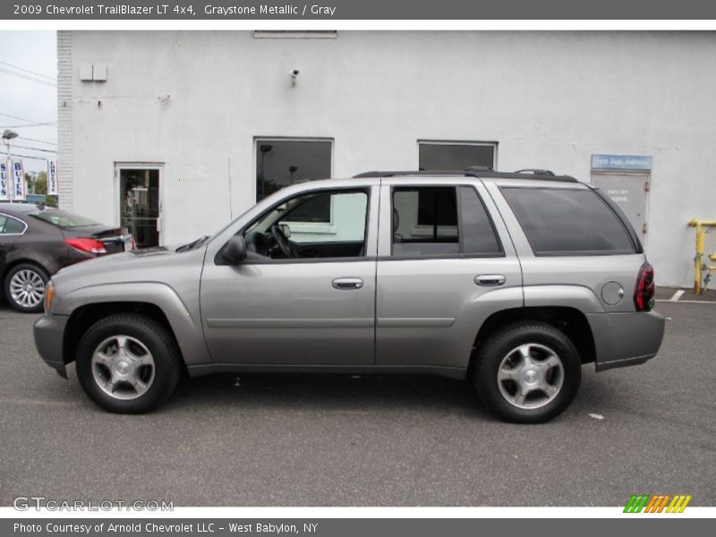 Graystone Metallic / Gray 2009 Chevrolet TrailBlazer LT 4x4