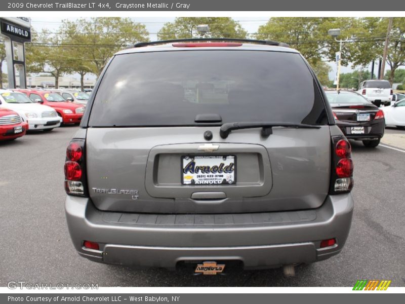 Graystone Metallic / Gray 2009 Chevrolet TrailBlazer LT 4x4