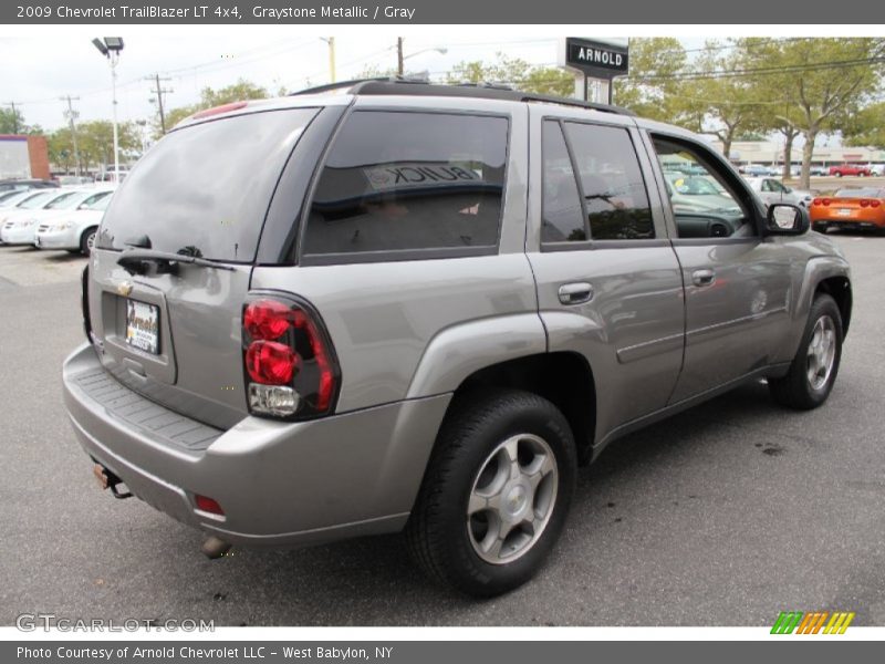 Graystone Metallic / Gray 2009 Chevrolet TrailBlazer LT 4x4