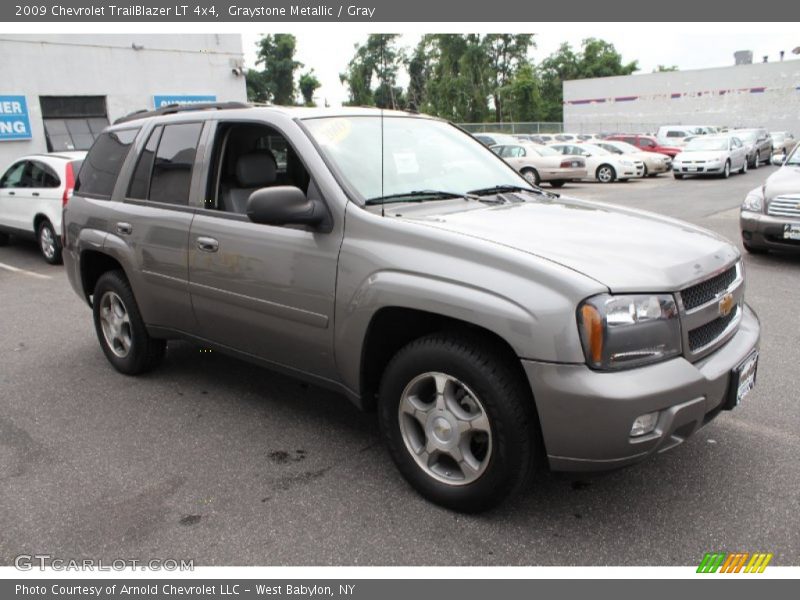 Graystone Metallic / Gray 2009 Chevrolet TrailBlazer LT 4x4