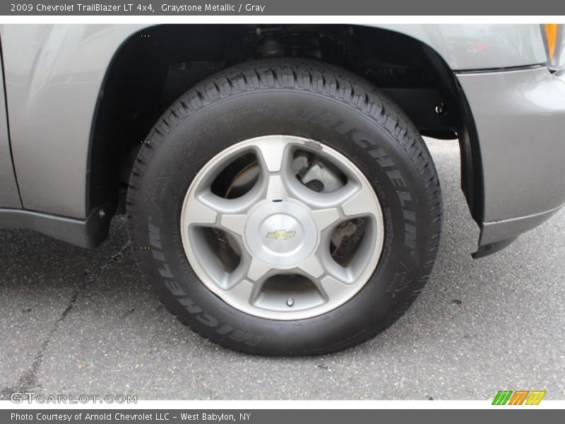 Graystone Metallic / Gray 2009 Chevrolet TrailBlazer LT 4x4