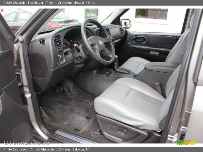 Graystone Metallic / Gray 2009 Chevrolet TrailBlazer LT 4x4