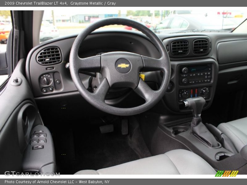 Graystone Metallic / Gray 2009 Chevrolet TrailBlazer LT 4x4
