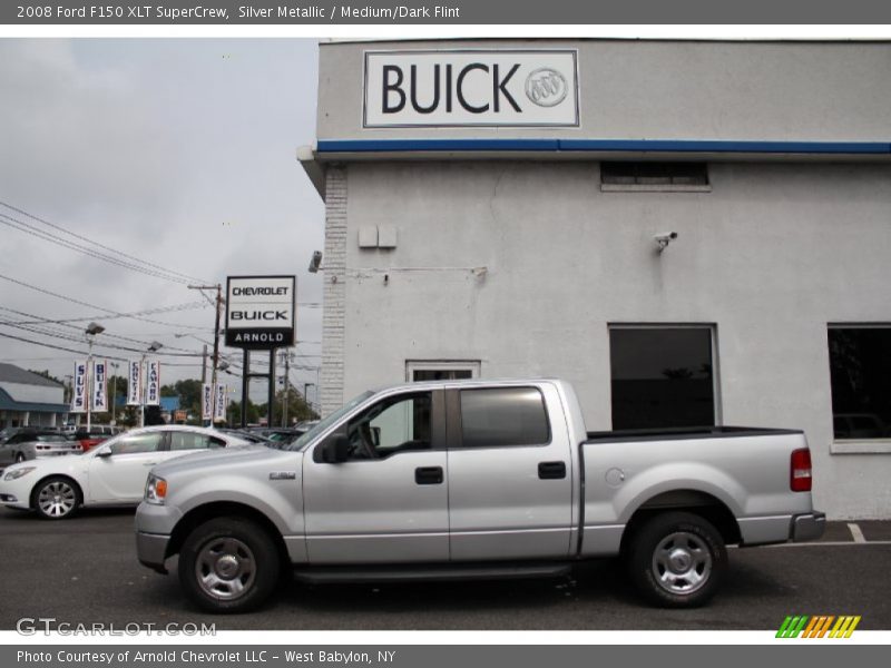 Silver Metallic / Medium/Dark Flint 2008 Ford F150 XLT SuperCrew