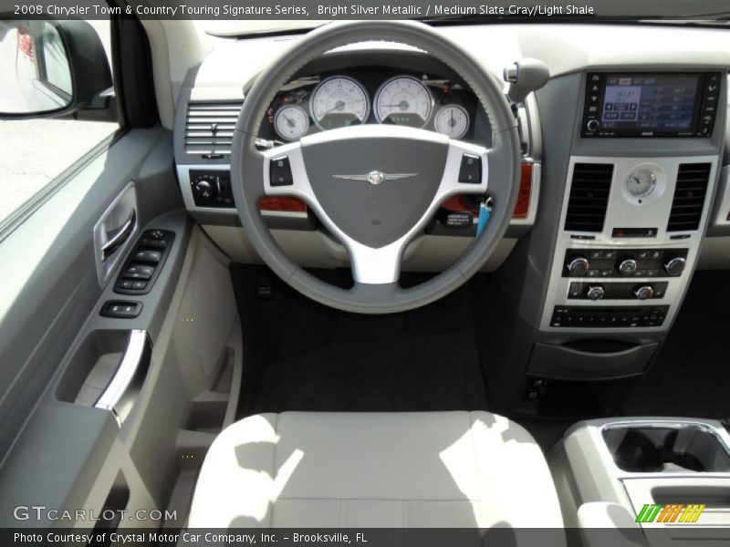 Bright Silver Metallic / Medium Slate Gray/Light Shale 2008 Chrysler Town & Country Touring Signature Series