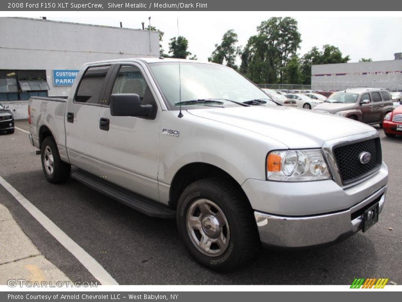 Silver Metallic / Medium/Dark Flint 2008 Ford F150 XLT SuperCrew