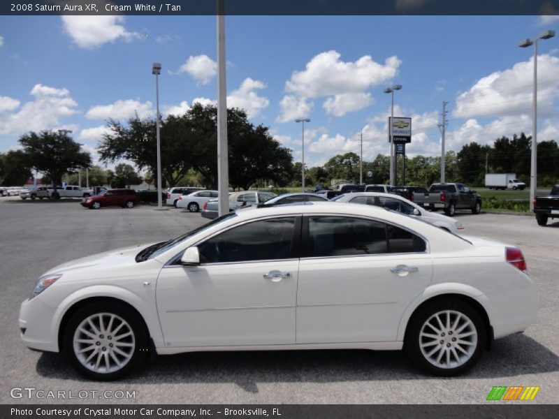 Cream White / Tan 2008 Saturn Aura XR