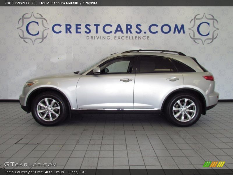 Liquid Platinum Metallic / Graphite 2008 Infiniti FX 35