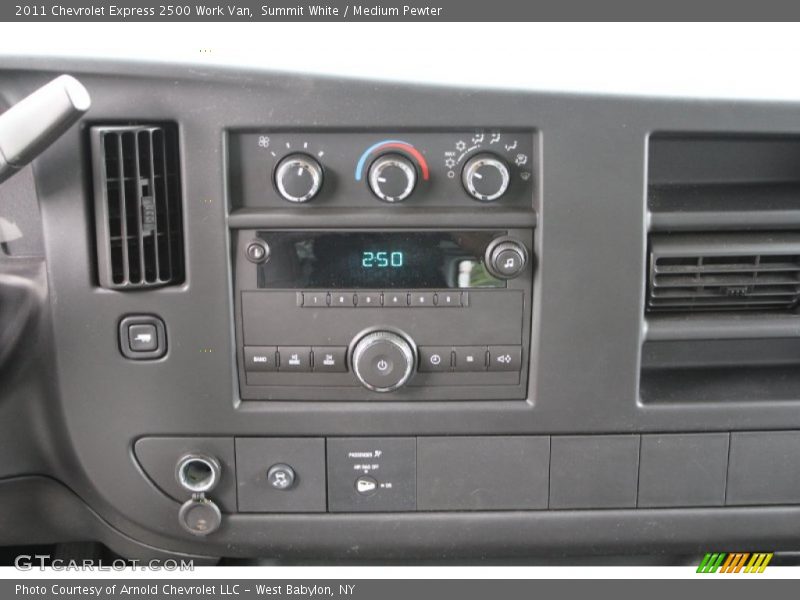 Controls of 2011 Express 2500 Work Van