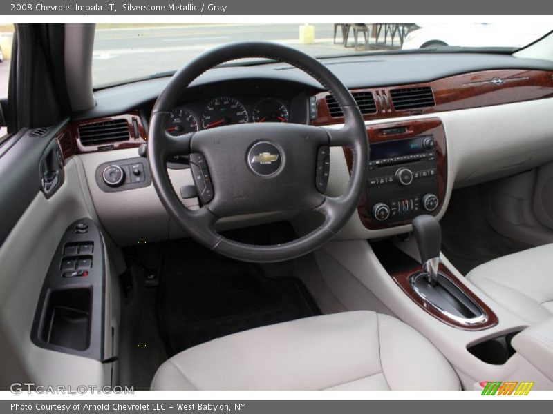 Silverstone Metallic / Gray 2008 Chevrolet Impala LT