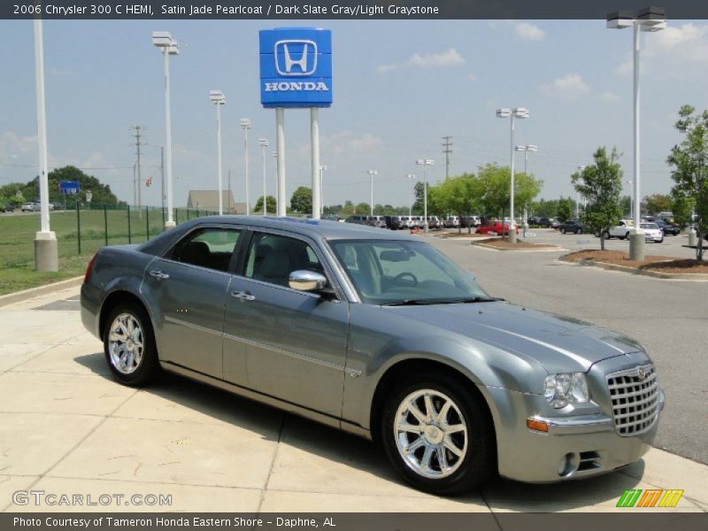 Satin Jade Pearlcoat / Dark Slate Gray/Light Graystone 2006 Chrysler 300 C HEMI