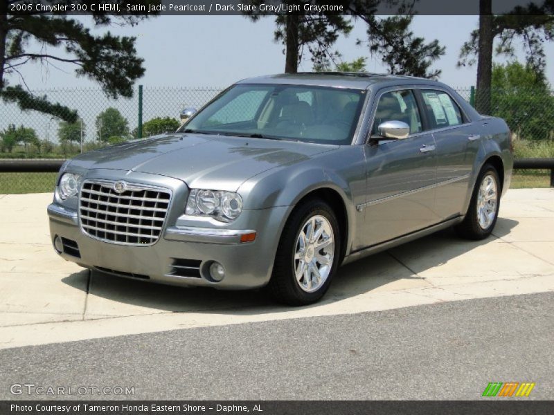 Satin Jade Pearlcoat / Dark Slate Gray/Light Graystone 2006 Chrysler 300 C HEMI