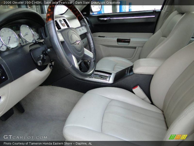 Satin Jade Pearlcoat / Dark Slate Gray/Light Graystone 2006 Chrysler 300 C HEMI