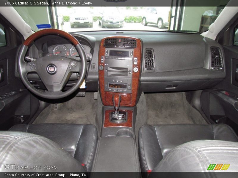 White Diamond / Ebony 2006 Cadillac CTS Sedan
