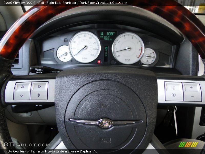 Satin Jade Pearlcoat / Dark Slate Gray/Light Graystone 2006 Chrysler 300 C HEMI
