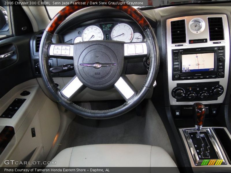Satin Jade Pearlcoat / Dark Slate Gray/Light Graystone 2006 Chrysler 300 C HEMI
