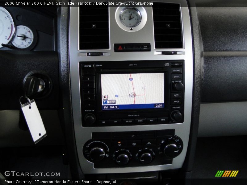 Satin Jade Pearlcoat / Dark Slate Gray/Light Graystone 2006 Chrysler 300 C HEMI