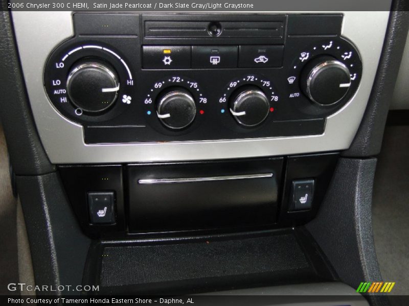 Satin Jade Pearlcoat / Dark Slate Gray/Light Graystone 2006 Chrysler 300 C HEMI